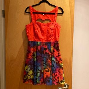 Charlotte Russe heart cut out dress